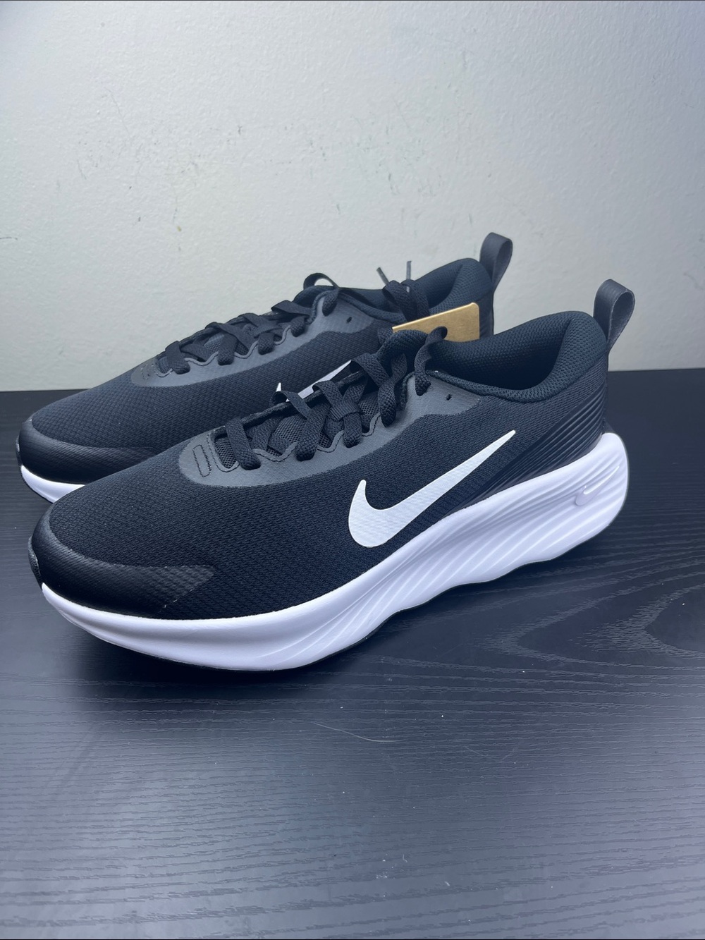 Nike Promina Extra Wide Men's Sz 9 Black White Running Walking Sneakers New - Picture 3 of 7
